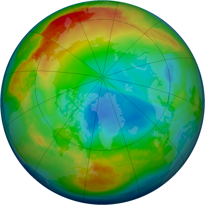 Arctic ozone map for 30 December 2002